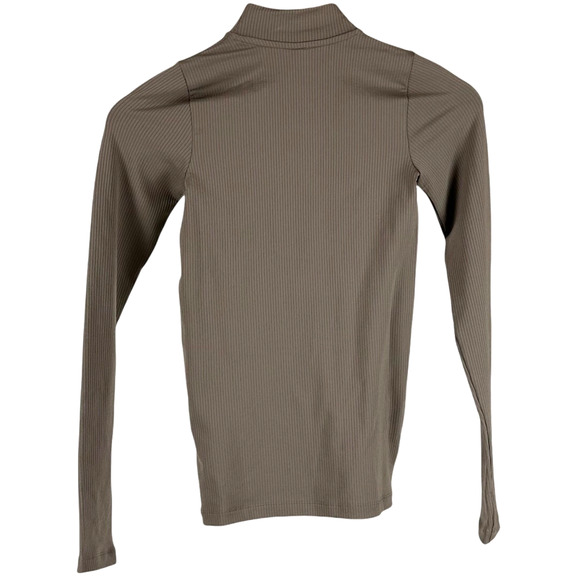 Athleta Renew Seamless Mock Neck Top Pyrite Women's Size XXS New Without Tags - Picture 5 of 8